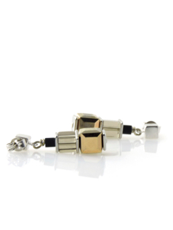 4660 Coeur de Lion серьги-пуссеты с кристаллами Сваровски в коричнево-бежевой гамме - Parfum.cash