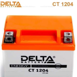 Аккумулятор Delta CT 1204 (12V / 4Ah) [YB4L-A, YB4L-B, YTX4L-BS]