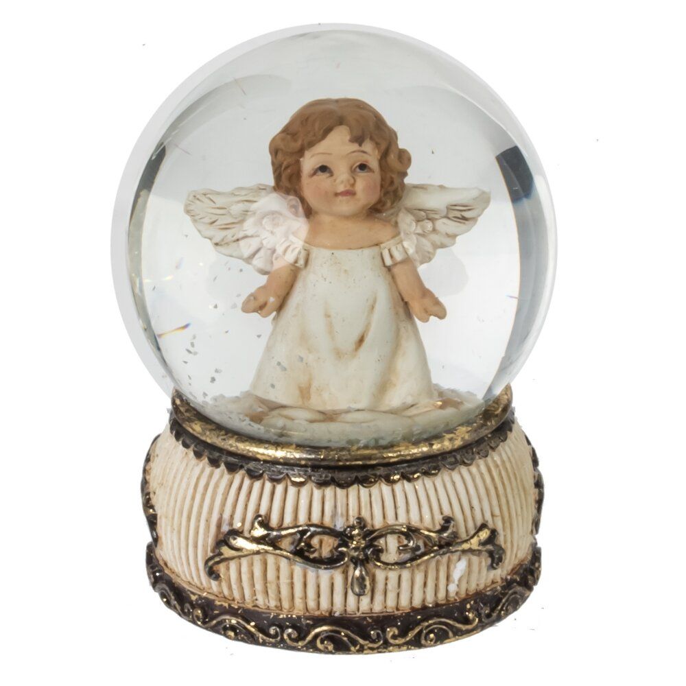 GAEM Фигурка декор в стекл шаре "Ангел", D 6.5 см, L6,5 W6,5 H9 см