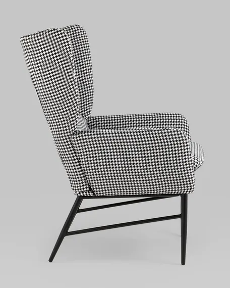 Кресло Maden гусиная лапка черно-белый