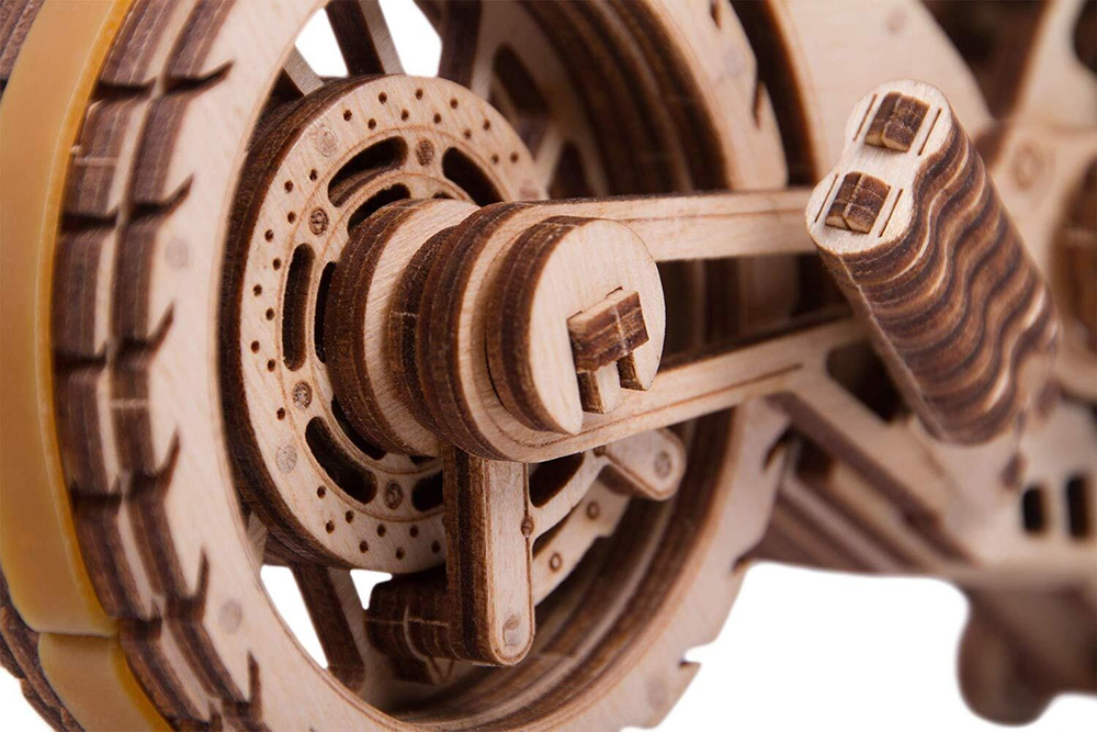 Механическая сборная модель Wood Trick Мотоцикл DMS