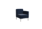 Forest Секция с подлокотником одноместная FR-SP-01 (L) Kardif 028/Металл Серый 690*800*840