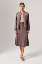 1906 Блузон женский (серо-розовый)