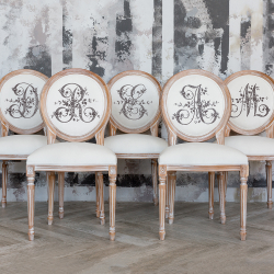 Стул Объект мечты Монограмма буквы E