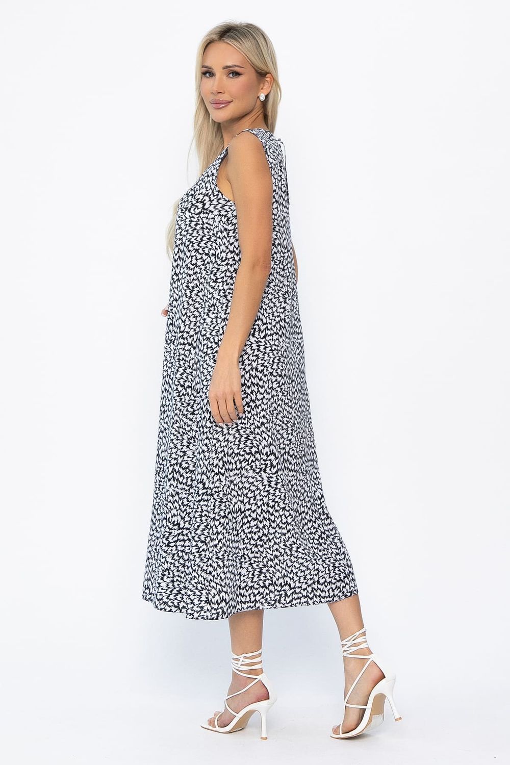 Платье Чародейка (черно-белое) П13878-9М LT Collection