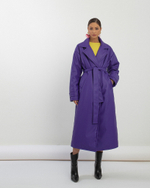 Пальто из экокожи на утеплителе Alpolux