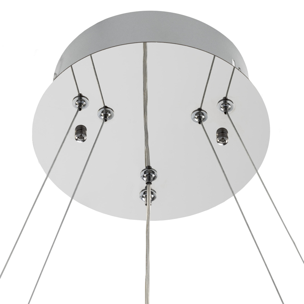 Citilux Чезаре CL338261 LED Люстра хрустальная с пультом Хром