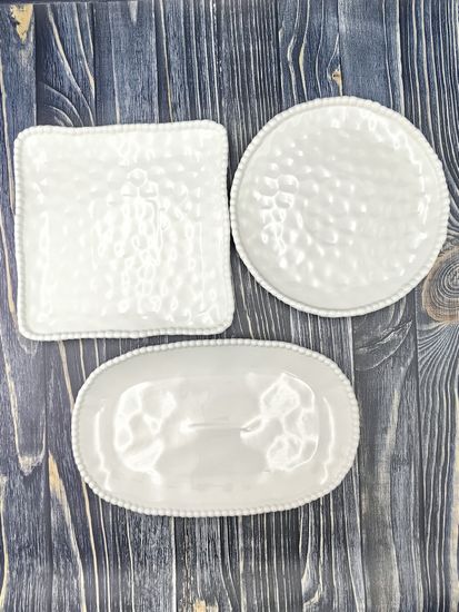 Блюдо сервировочное овальное 36х8,5х3,5 см. Бусины