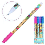 Ручка гель пиши-стирай 0.5мм. "Fun in the sun" синяя, термочувств.чернила, корп. цветной (Mazari)