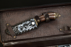 Подарочный набор шампуров в кейсе "Волк №3"