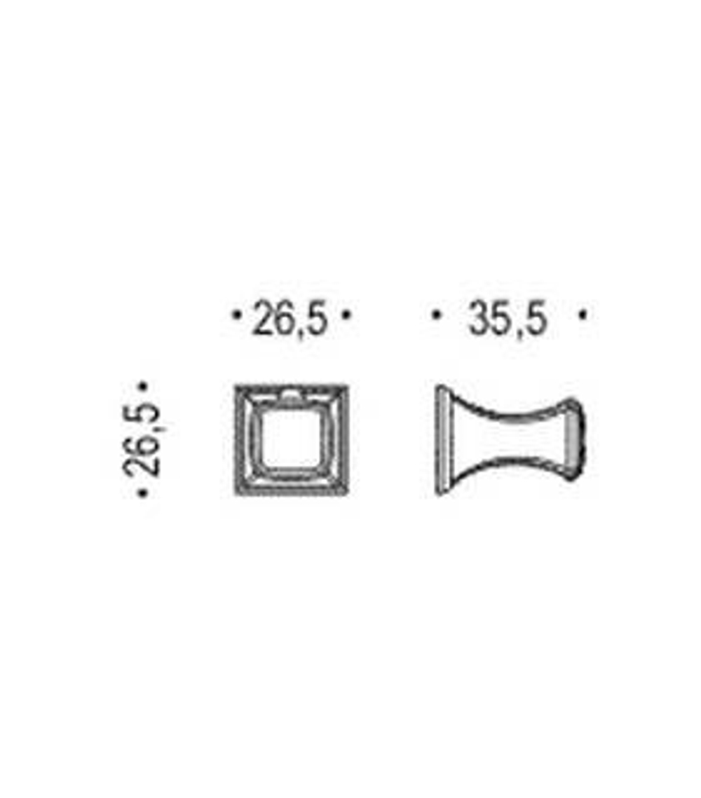 Крючок Colombo Portofino CD87,  хром схема