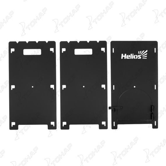 Печь под казан сборная ПКM-02С, дверца, столики, ст.3 мм, терм.покрытие, сумка (T-HS-PKM-02S) Helios