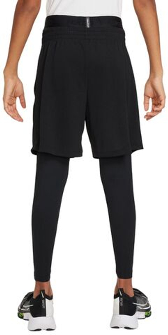 Штаны для мальчика теннисные Nike Kids Pro Dri-Fit Tight Leggings - черный