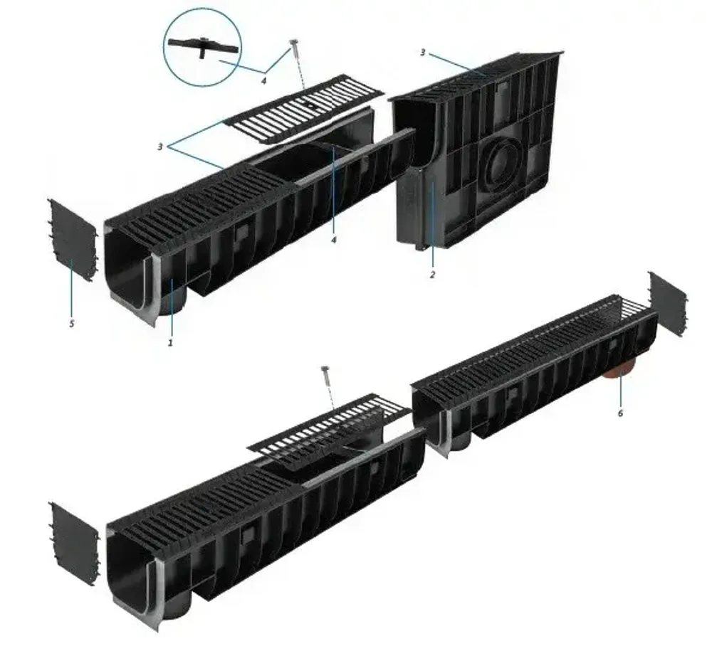 Пластиковый пескоуловитель Gidrolica Standart ПУ-10.16.42