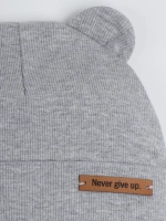 Шапка детская с ушками на осень