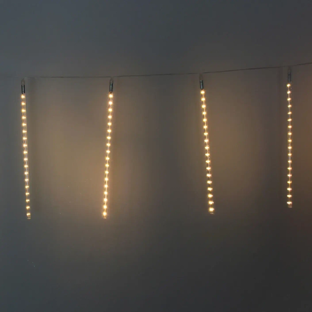 Гирлянда для улицы «Тающая сосулька» 3,0 м*50 см 288 лампы LED, IP-54, Теплый белый (8 трубок)