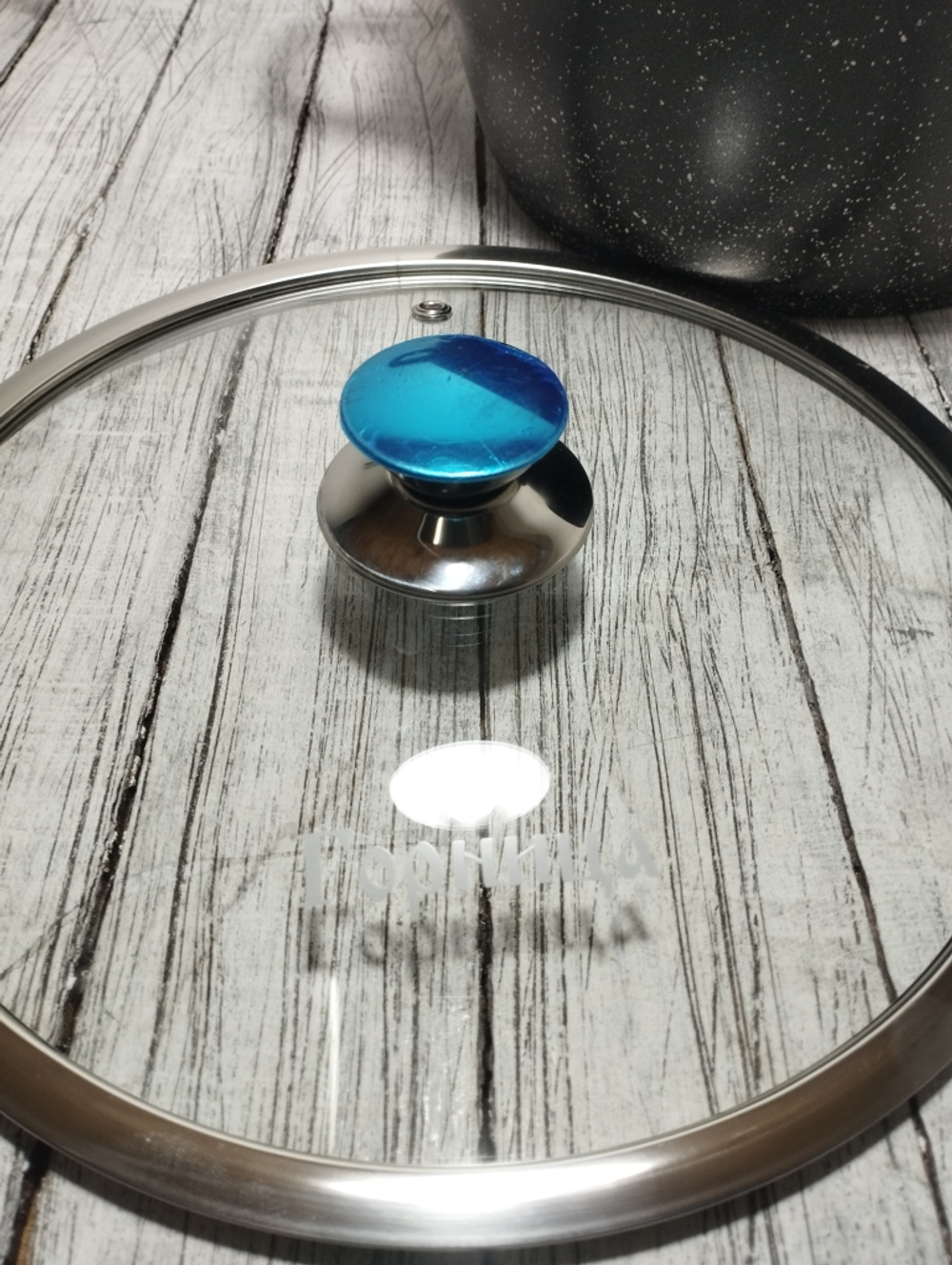 Кастрюля 5л АП Гранит стекл крышка под/упак к263аг