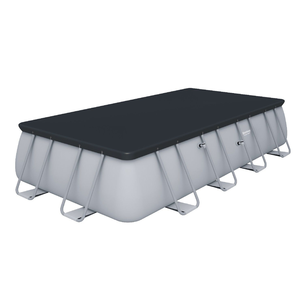 Каркасный прямоугольный бассейн Bestway Steel 56465 (549x274x122 см) с картриджным фильтром, лестницей и тентом