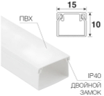 Кабель-канал  Rexant 28-1510-2