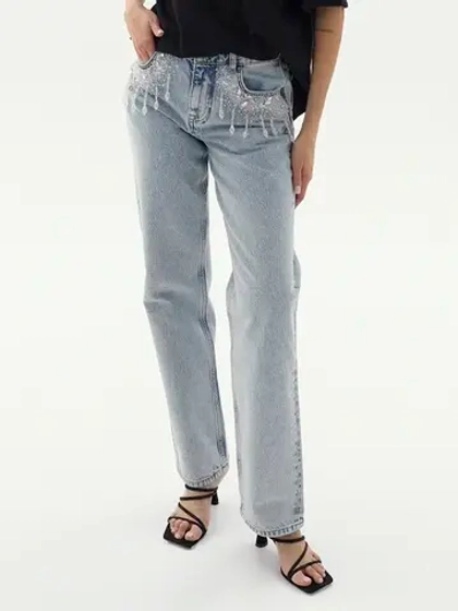 Джинсы CRYSTAL SHINE regular, голубой