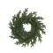 Рождественский венок Графский 60 см., литая хвоя, 60 теп.белых ламп., ЕлкиТорг (52108)