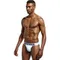 Мужские трусы танга белые JOCKMAIL JM3022-1