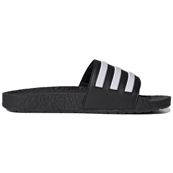 Adidas Adilette Boost Slides 'Black White Stripes'