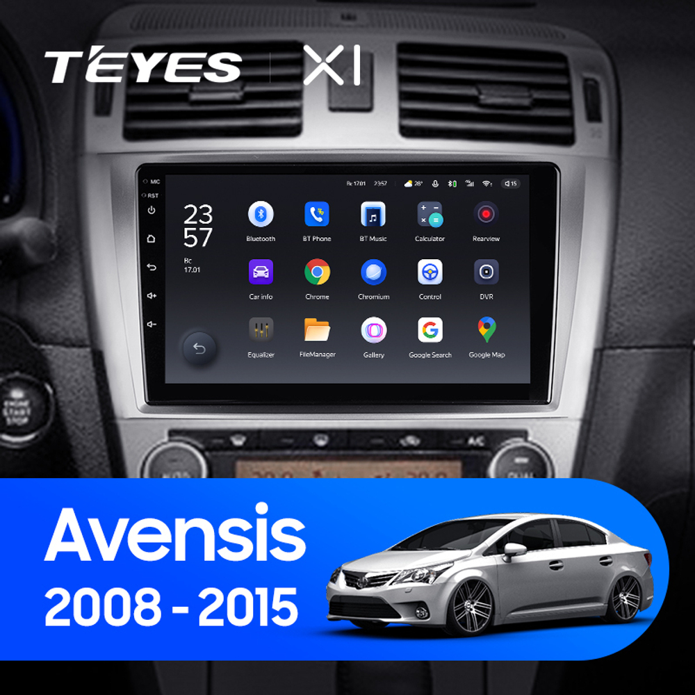 Teyes X1 9" для Toyota Avensis 2008-2015