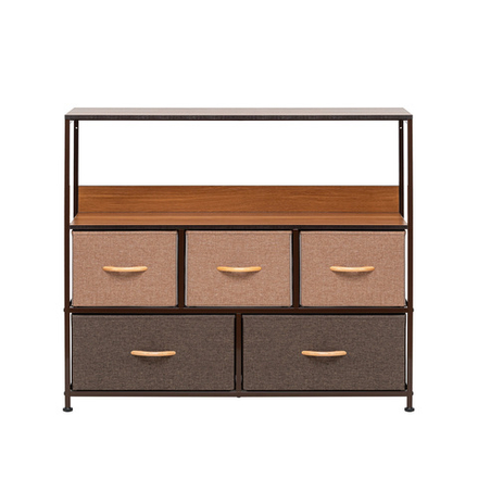 Комод Leset Локи 5 ящиков с полкой