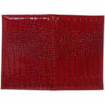 Обложка на паспорт «Классика» под крокодила, цвет красный