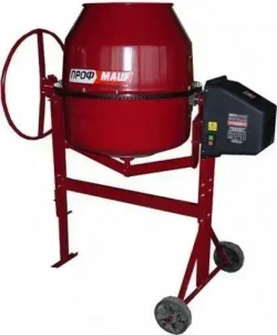 Бетономешалка строительная Профмаш Б180, полиамидный венец, объем 160 литров, мощность 700 Вт, бетоносмеситель электрический