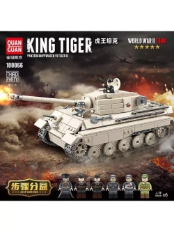 Конструктор Тяжёлый танк Королевский Тигр 1002 детали