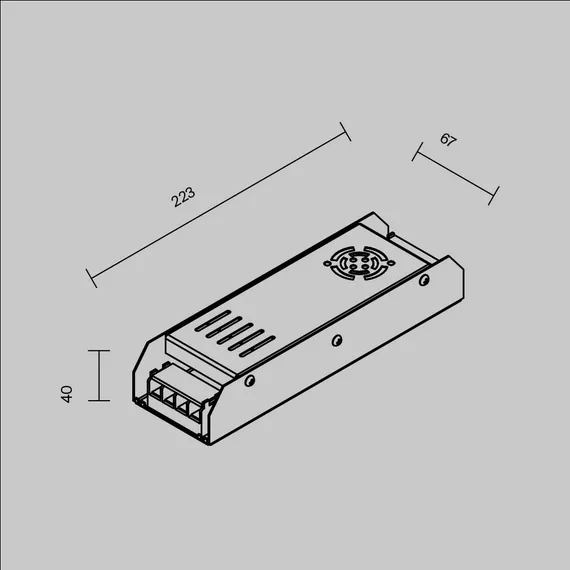 Источник напряжения PSL001 12В 300Вт IP 20 811002 Led Strip 811002
