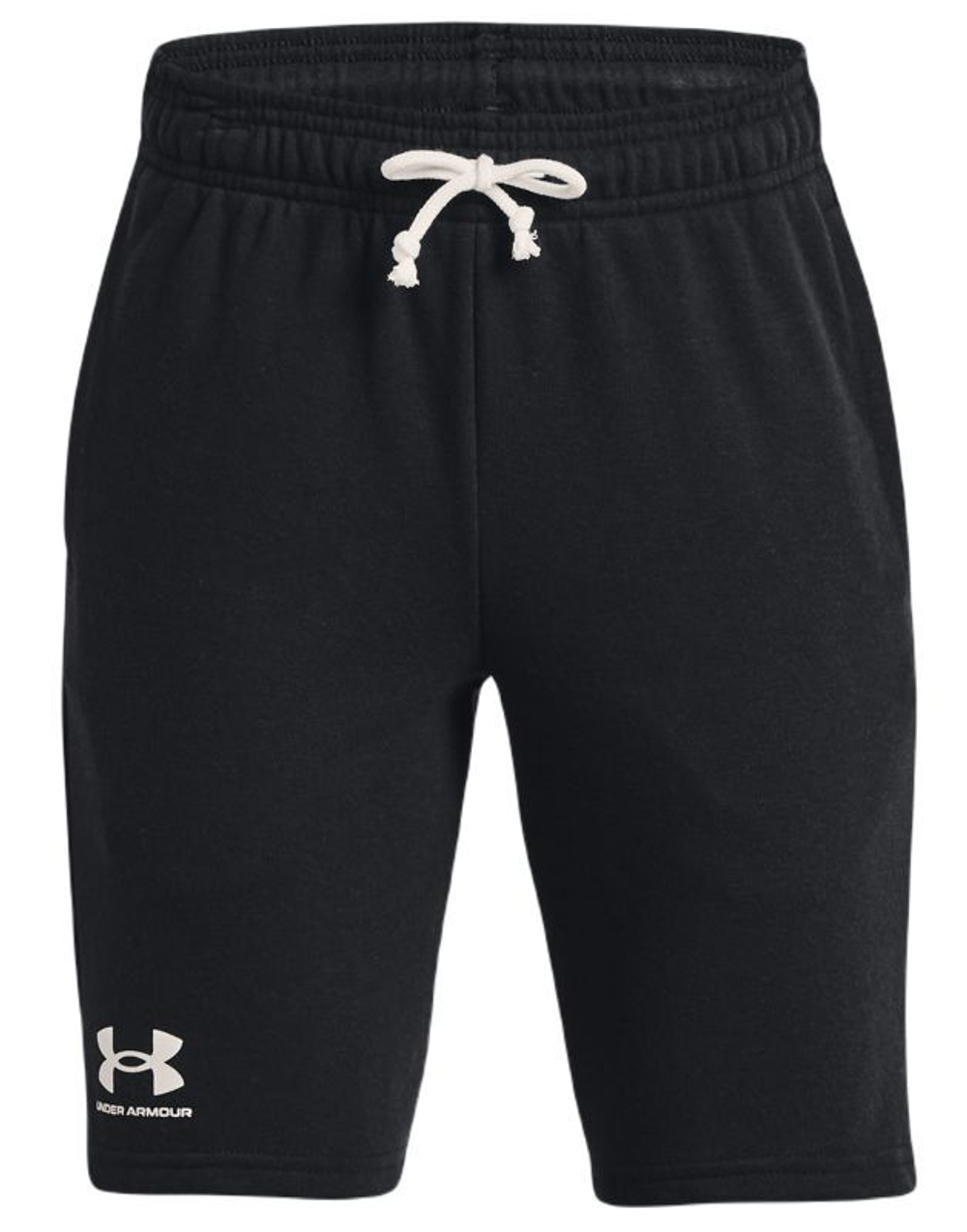 Детские теннисные шорты Under Armour Boys' UA Rival Terry Shorts - black/mod gray