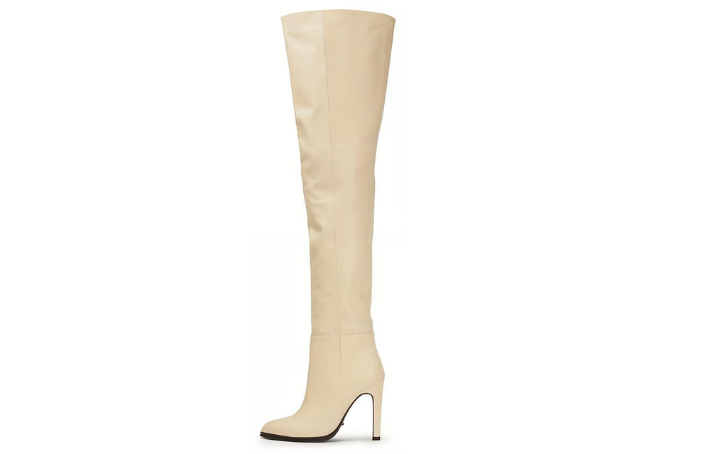 Tony Bianco Over the knee Boots 10.5cm Women"s Beige