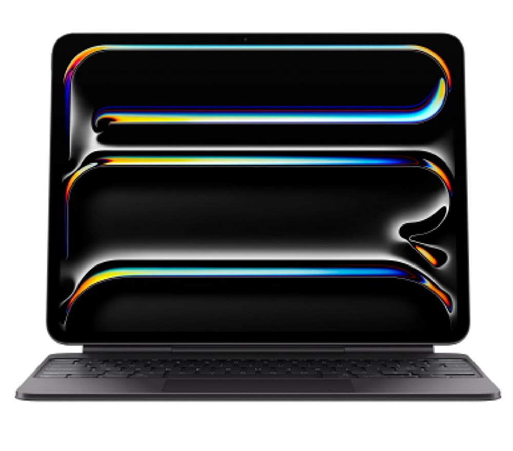 Клавиатура Apple Magic Keyboard with Trackpad для iPad Pro 13 (2024) русская (нейлон с подставкой) (черный) (MWR53)
