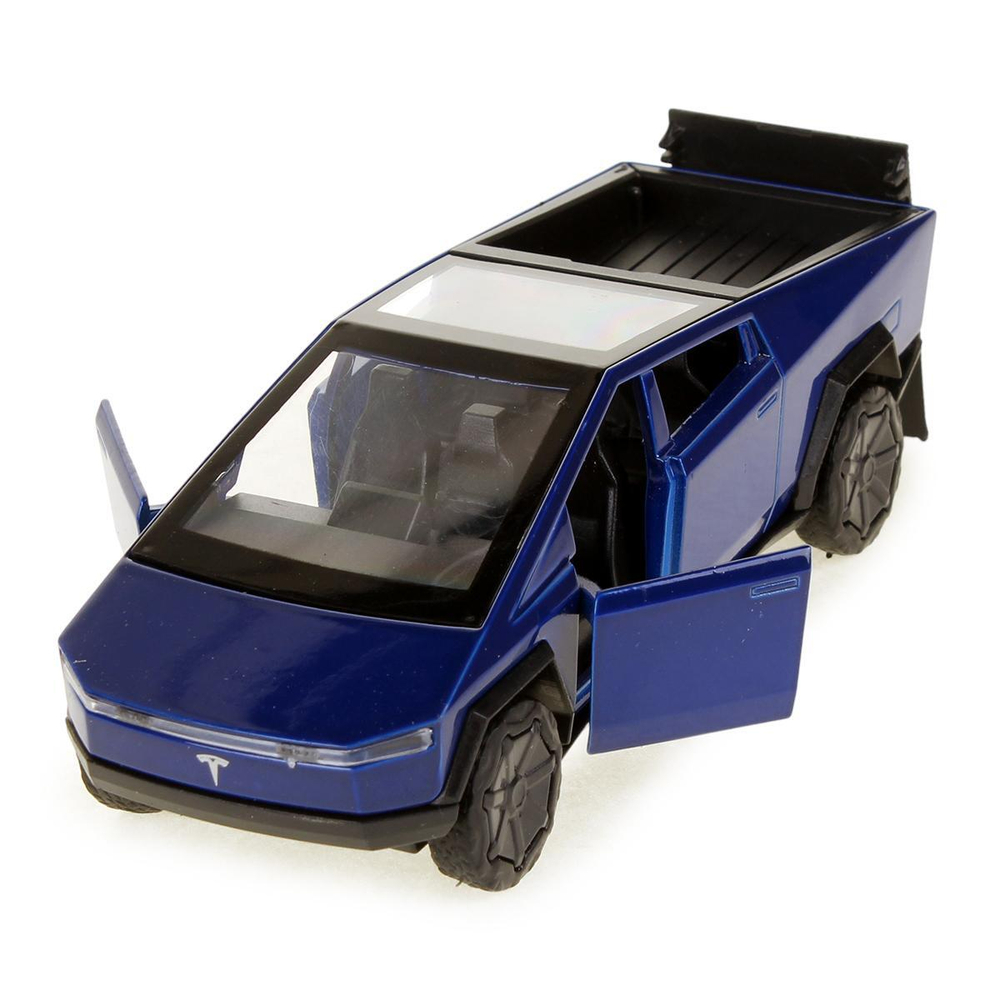 Модель ин. мет. "Tesla Cybertruck" 13,7см, дв, синий, коробка CYBERTRCK-12-BU (Технопарк)