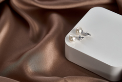 Серьги серебряные 925 с жемчугом