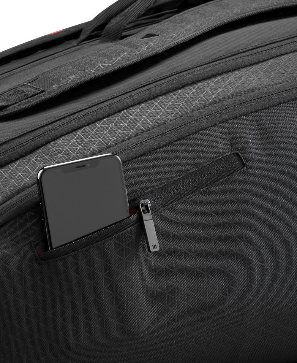 Сумка теннисная Wilson Clash V3 15PK - черный