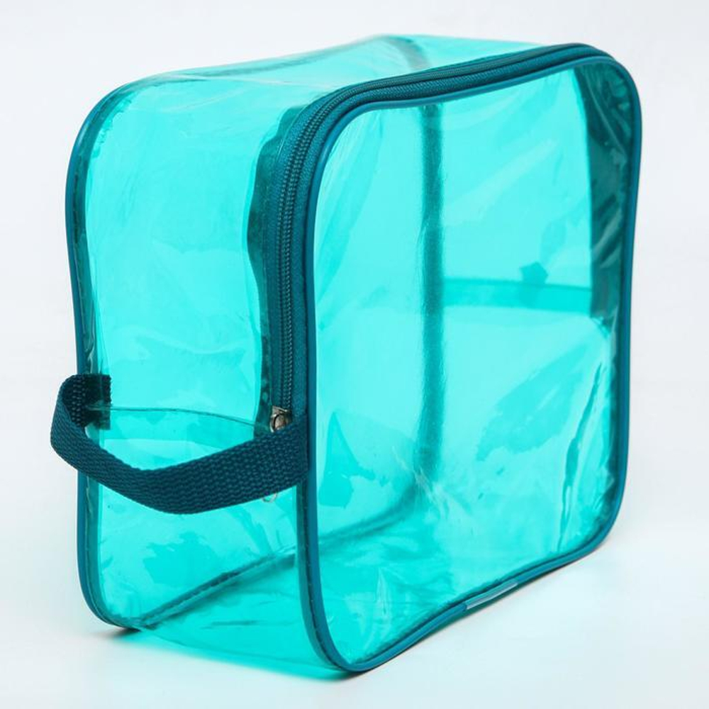 7048565 Сумка в роддом 20х25х10, цветной ПВХ, цвет бирюзовый