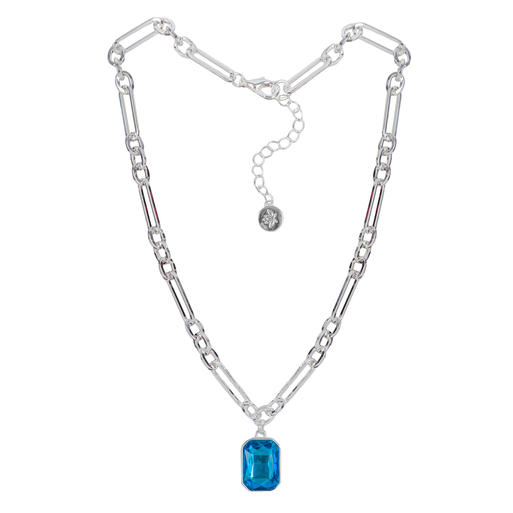 Колье Fiore Luna Aquamarine LN6095 S