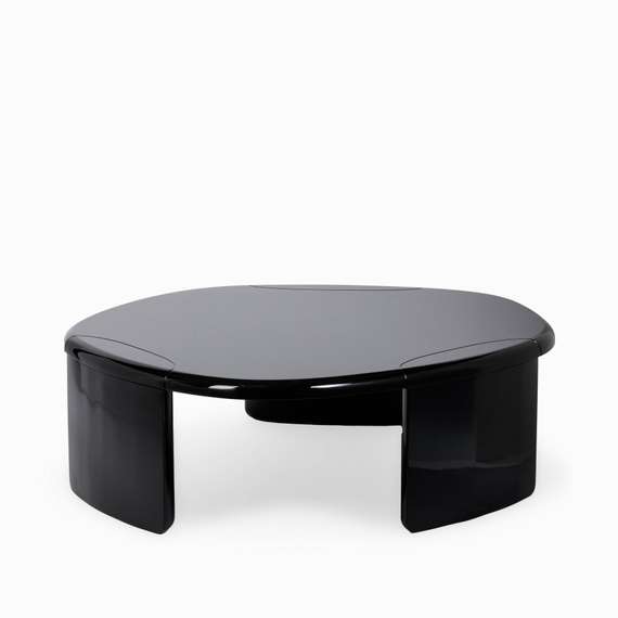 Кофейный стол Drew 119х108 см, черный глянец