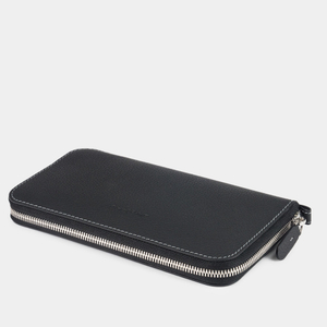 Кожаный кошелек, теленок черного цвета