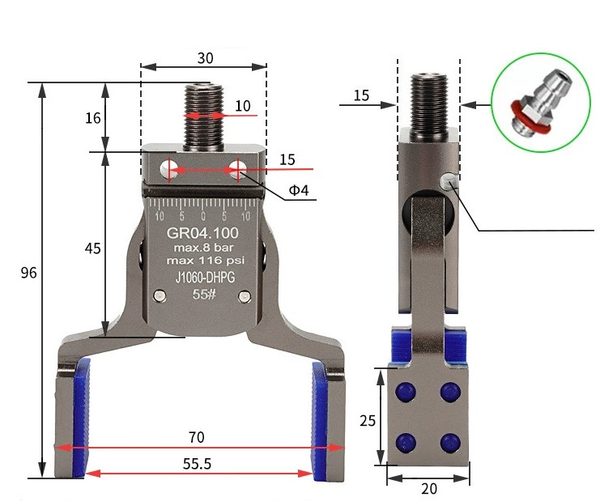 Mini-dhpg-55 (magnetic parallel clip)