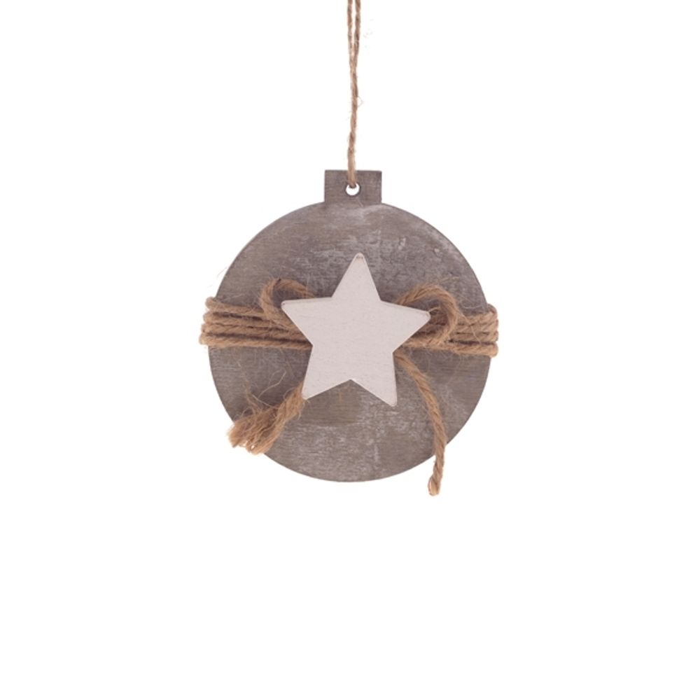 GAEM Украшение новогоднее "Шар со звездой", L8 W2 H8,5 см, 2в.