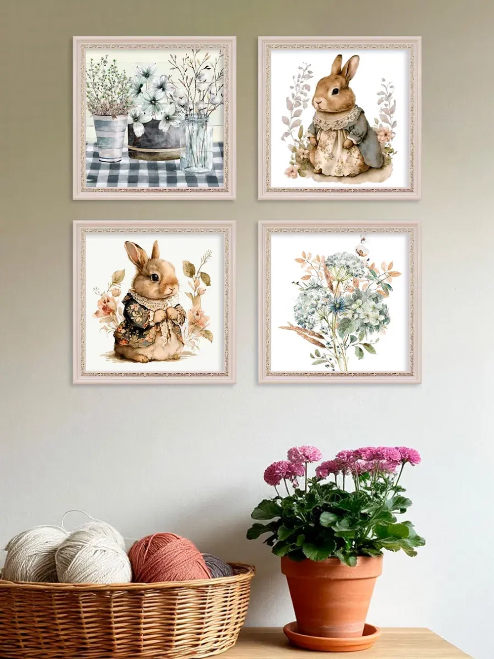 Картины на стену интерьерные на холсте 4 шт