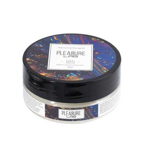 Твердое массажное масло с ароматом винограда и инжира Pleasure Lab Relaxing 50мл