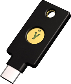 YubiKey 5C NFC — Ключ безопасности для двухфакторной аутентификации Защита онлайн-аккаунтов через USB-C и NFC, сертифицирован по стандарту FIDO