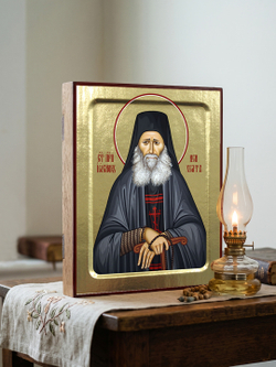 Икона Иосифа Исихаста (канонич.), преподобного на дереве: 125 х 160 (Синопсисъ)