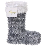 Украшение фольгированное «Зимний ботиночек» 22*17*7 см, серебро